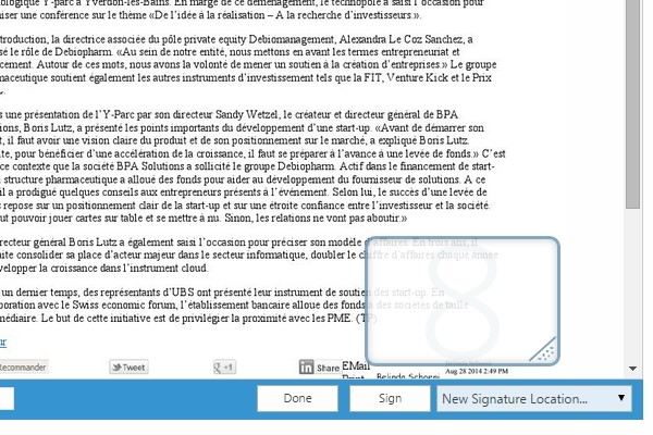 Electronic signatures