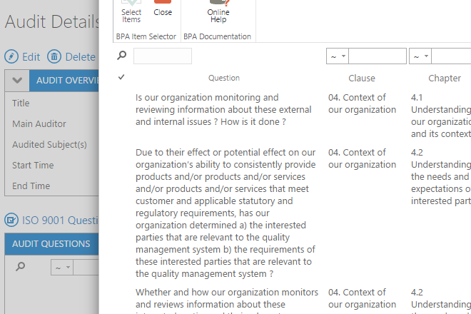 Auditing ISO