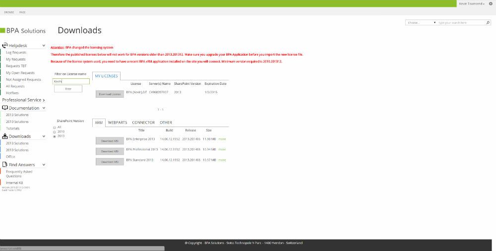 BPA Community Site Downloads