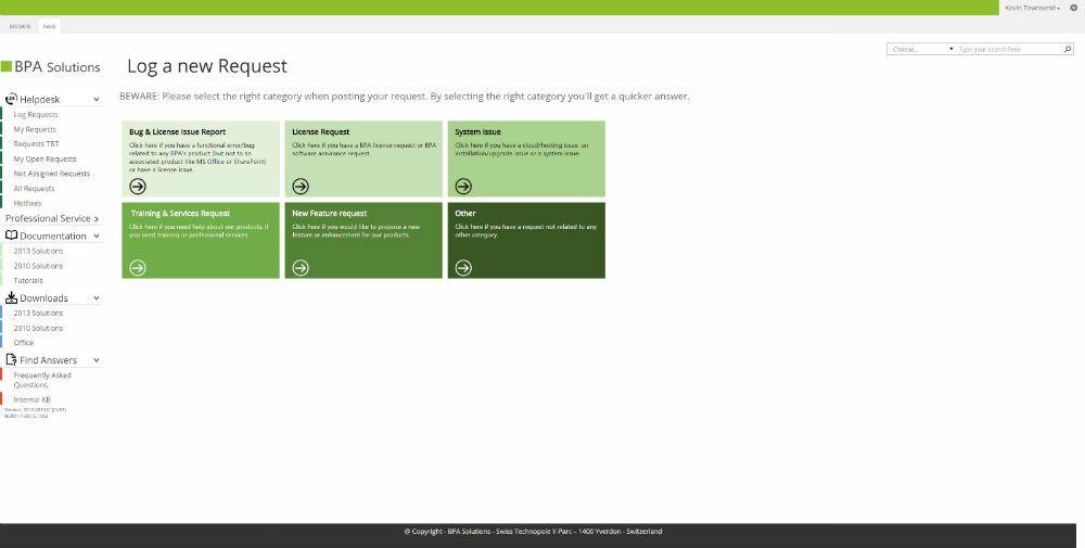 BPA Community Site Help Desk
