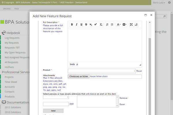 Sharepoint Helpdesk3 Bpa Solutions