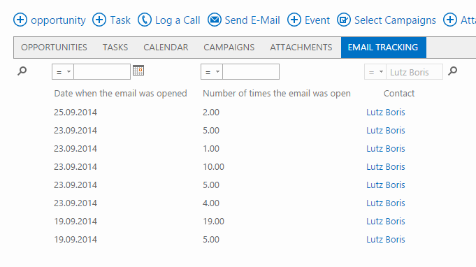 email tracking modul
