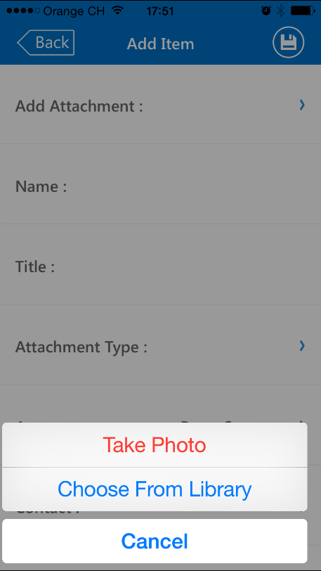 add foto from your device into SharePoint
