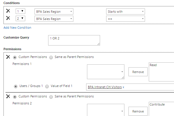 Setting Automatic Item-level Permissions