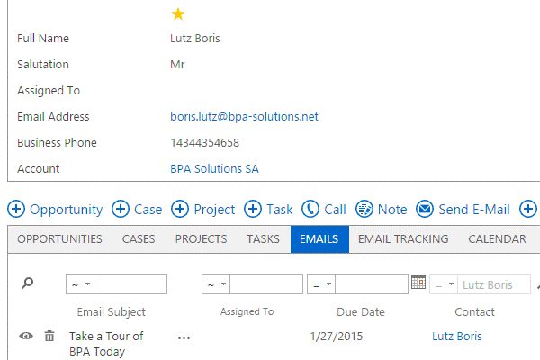Calendar events synchronized with Microsoft Outlook