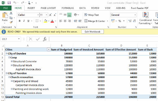 excel reports