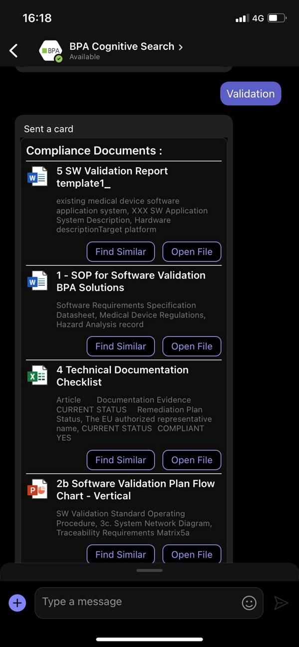 AI chatbot on mobile device