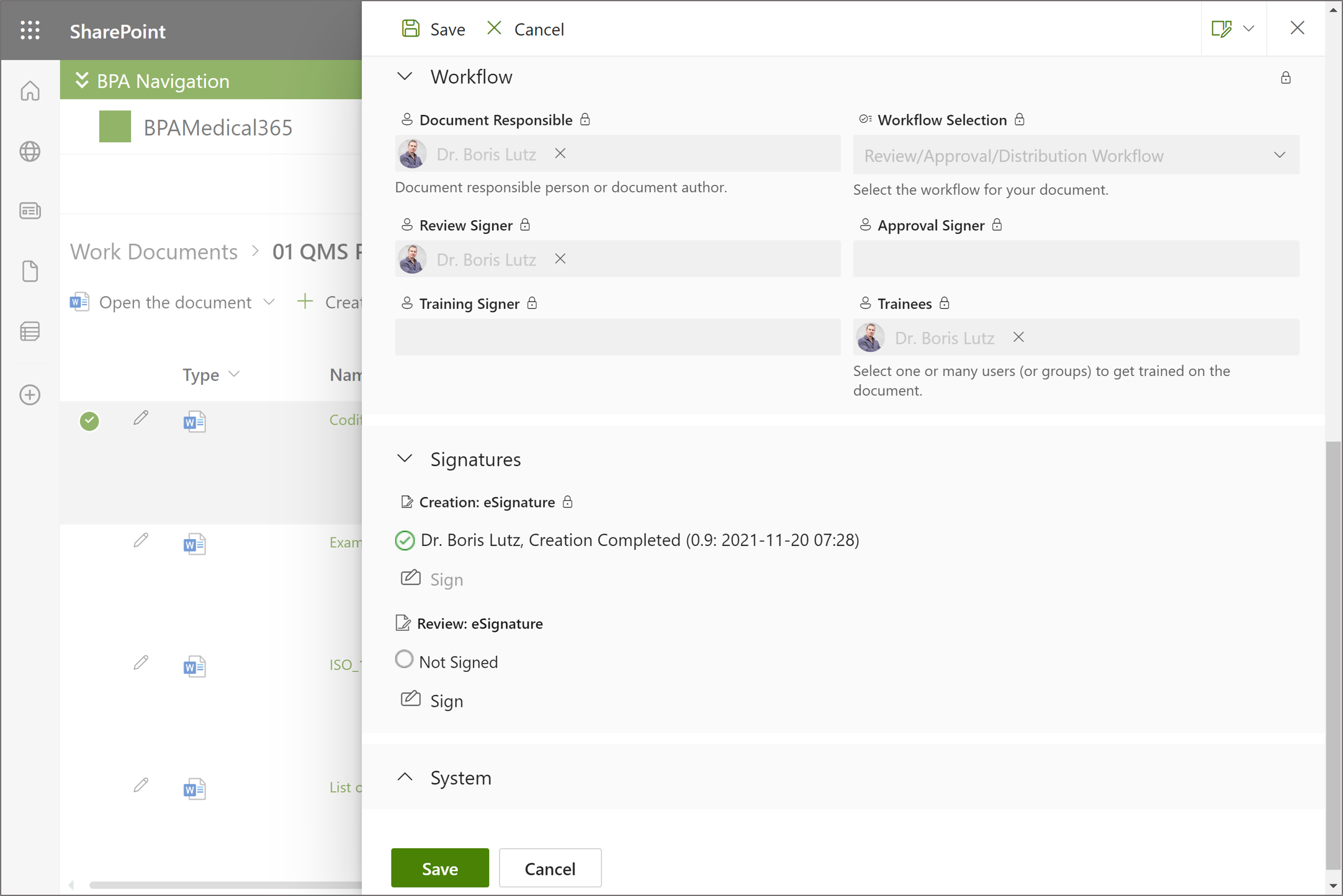 Collect SharePoint eSignatures