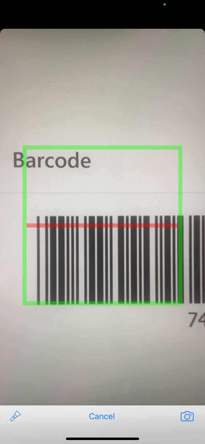 Equipment barcode scanner in Power Apps