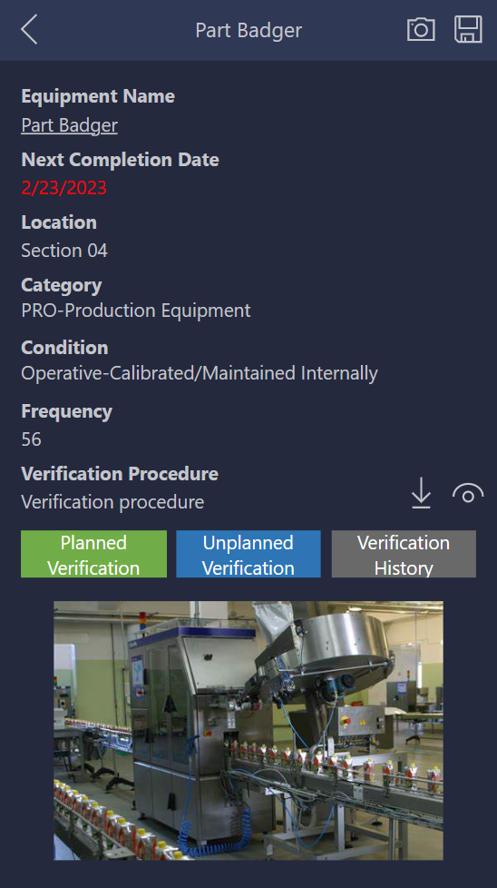 Equipment Power Apps