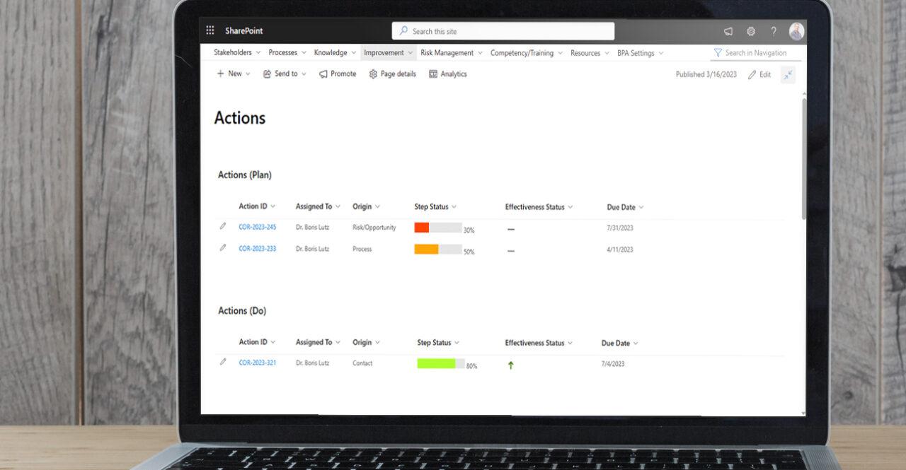 #1 eQMS on SharePoint for effective CAPA management | M365 AI