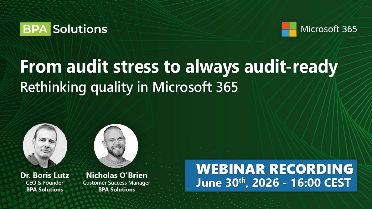 WEBINAR RECORDING | from audit stress to always audit ready